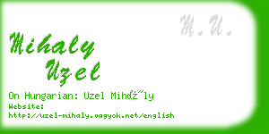 mihaly uzel business card